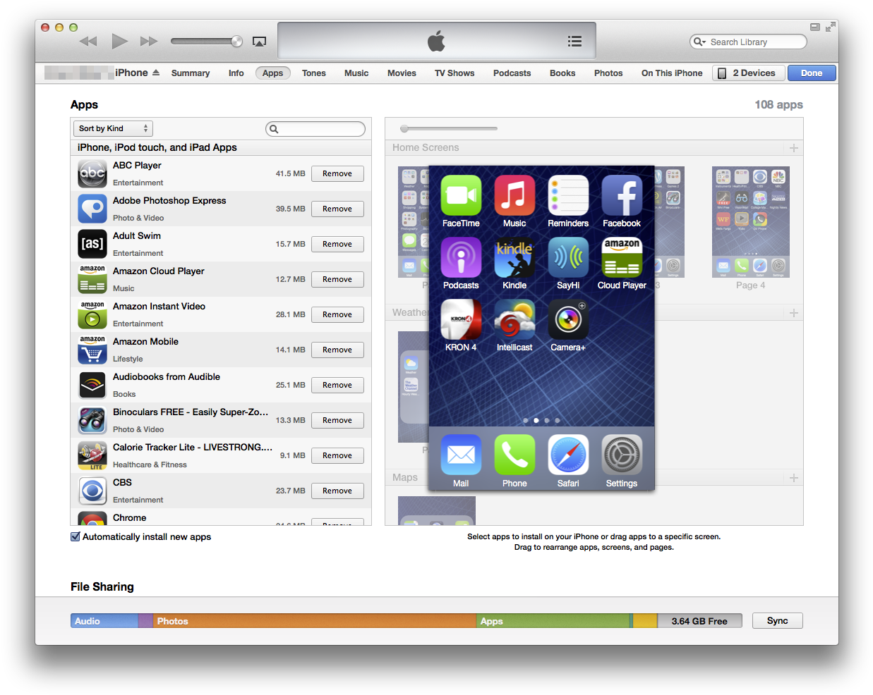 Download Zoomed In Iphone Home Screen On Itunes Itunes Page Full
