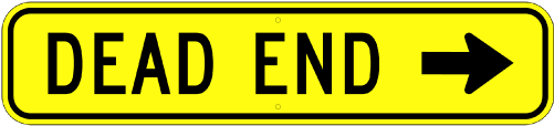Related Products - Dead End One Way (500x500), Png Download