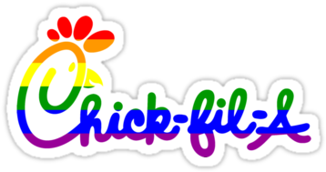 Chick-fil A Clip Art - Chick Fil A Gay Logo (375x360), Png Download