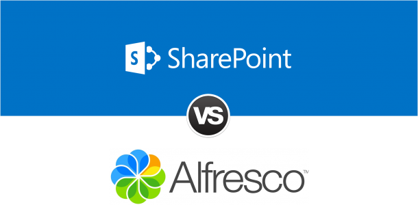 Comparison Between Sharepoint And Alfresco - Comparison Of Ecm Platforms (610x300), Png Download