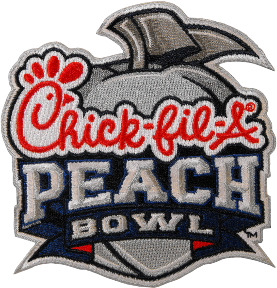 Chick Fil A Peach Bowl Patch - Chick Fil A Bowl 2018 (595x600), Png Download