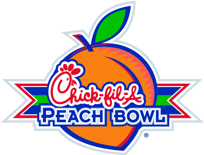 Chick Fil A Peach Bowl - Chick Fil A Peach Bowl Logo (436x331), Png Download