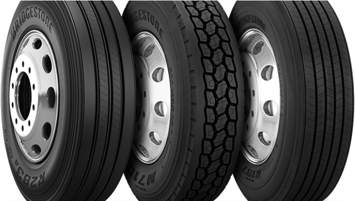 Bridgestone Tires - 285/75r24.5 14pr G Bridgestone M726 Ela Drive Radial (770x400), Png Download