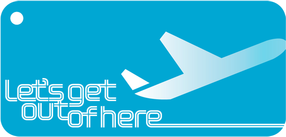 Let's Get Out Of Here - Graphic Design (600x293), Png Download
