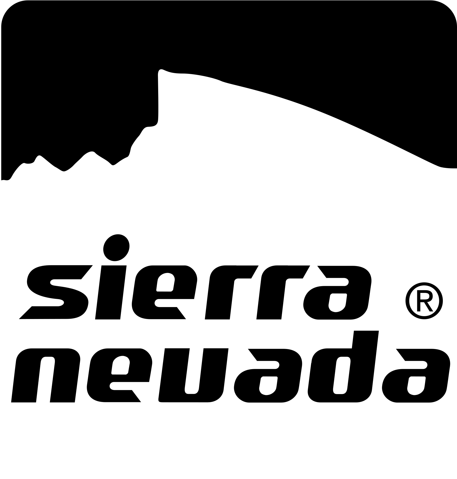 Sierra Nevada Logo Black And White - Sierra Nevada (2400x2400), Png Download