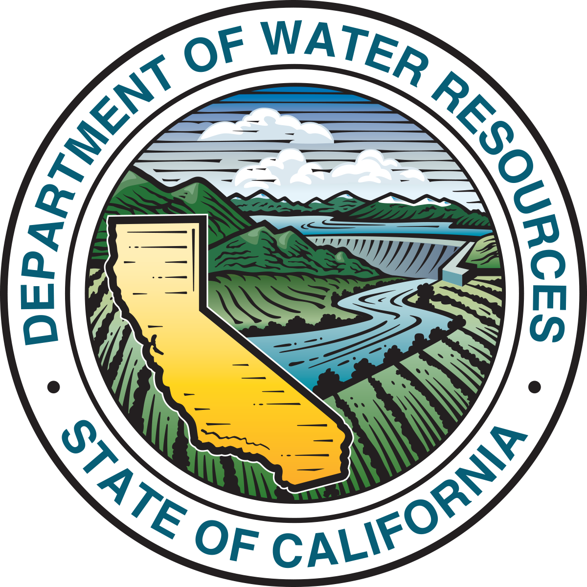 Dwr Logo - Ca Department Of Water Resources Logo (1200x1200), Png Download
