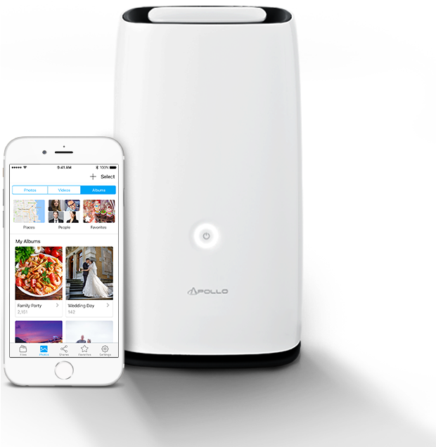 A Safer Way To Share And Save - Promise Apollo Cloud 2 Duo 2-bay Personal Cloud Storage (619x689), Png Download