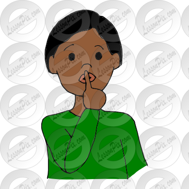 Silence Clipart Quiet Center - Clip Art (380x380), Png Download