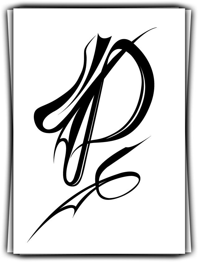 Podium "sharp" Logo Design - Calligraphy (786x966), Png Download