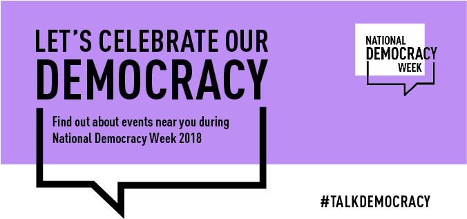 2 Jul - National Democracy Week Logo (675x337), Png Download