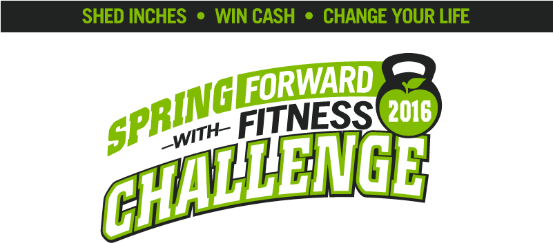 Spring Forward With Fitness Challenge- Lose Inches - Logo (800x400), Png Download