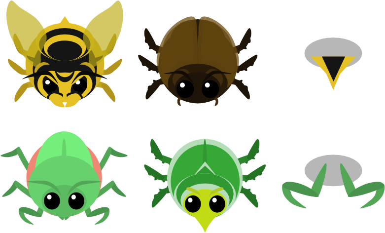 Mantis/giant Flower Beetle - Mope Io Praying Mantis (960x540), Png Download