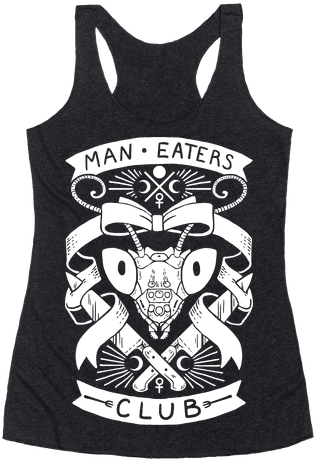 Praying Mantis Man-eater's Club Racerback Tank Top - Gomez And Morticia Tshirt (484x484), Png Download