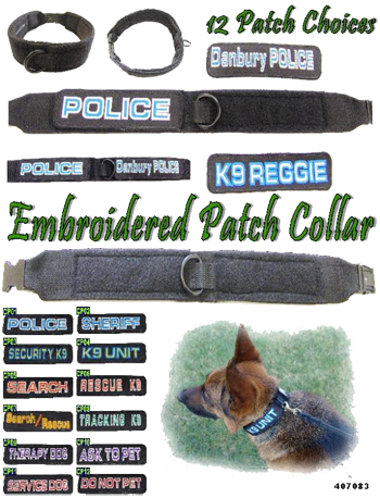 Embroidered Patch Dog Collar - Companion Dog (350x458), Png Download