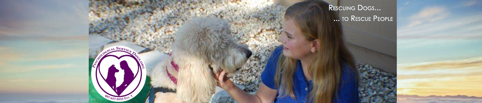 Psychological Service Dogs - Psychiatric Service Dog (1624x347), Png Download