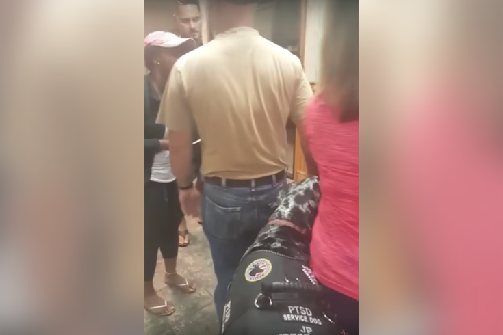 Ptsd Service Dog Viral Video - Snapshot (735x490), Png Download