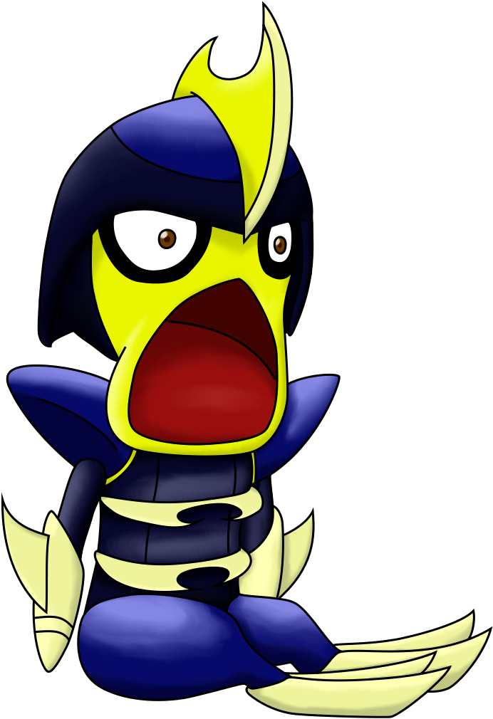 Surprised Bisharp - Cartoon (836x1052), Png Download