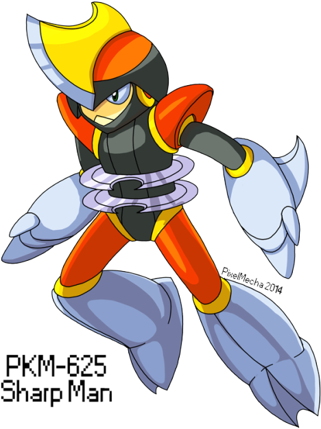 Mega Bisharp - Cartoon (500x643), Png Download