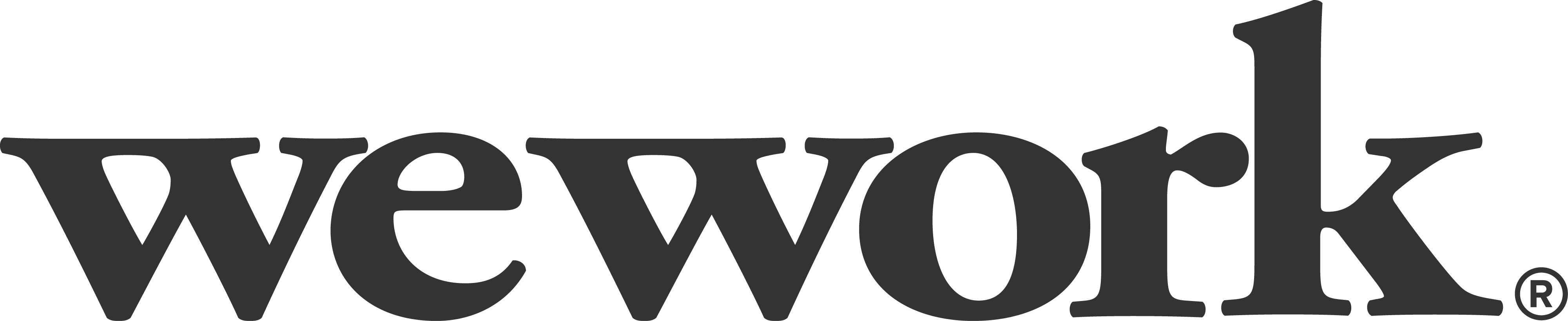Wework Logo - We Work Logo (4001x819), Png Download