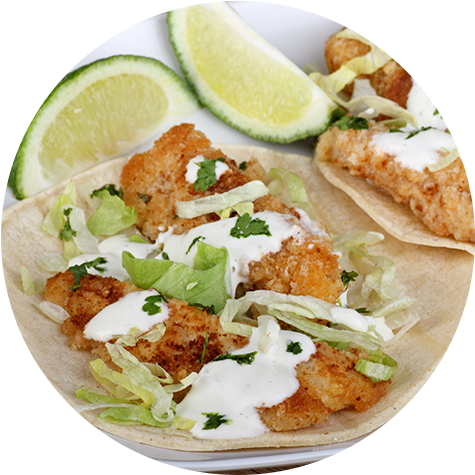 Friday Fish Tacos - Reel Inn Fish Tacos (500x500), Png Download