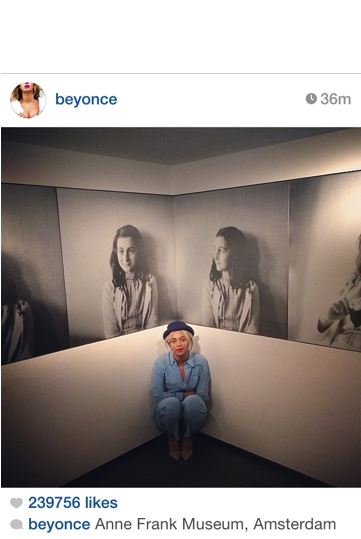 Photo - Beyonce Anne Frank House (360x640), Png Download