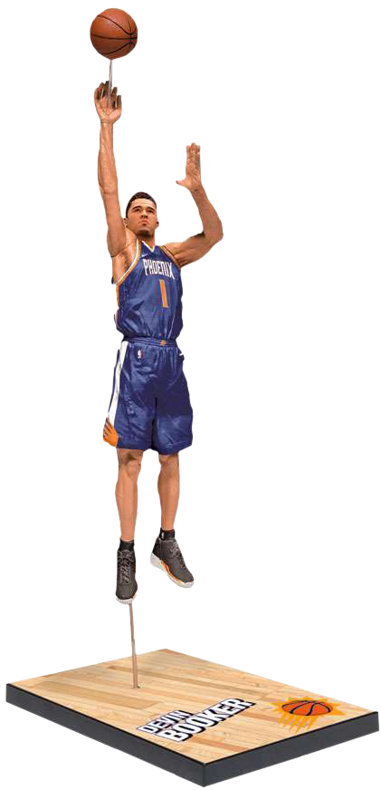 Devin Booker 7” Action Figure By Mcfarlane Toys - Nba Action Figure Mcfarlane Series 32 (421x872), Png Download