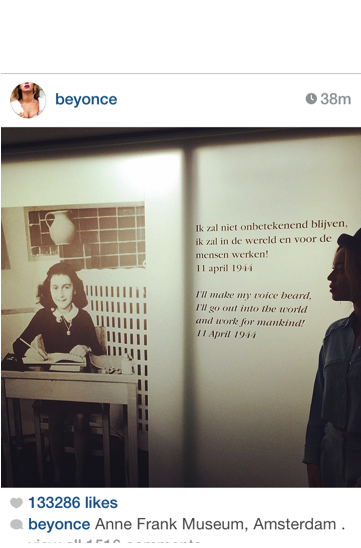 Beyonce Anne Frank - Anne Frank House Beyonce (360x640), Png Download