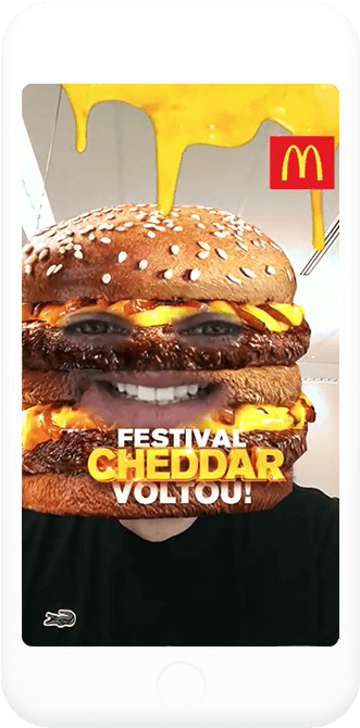 Discover - Mcdonalds Snapchat Lens (358x697), Png Download