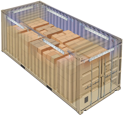 Shipping Containers Are Used All Over The World To - Containers And Packaging Of High Value Items (507x416), Png Download