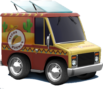 Mrk Taco - Car Town Templates Taco Truck (457x403), Png Download
