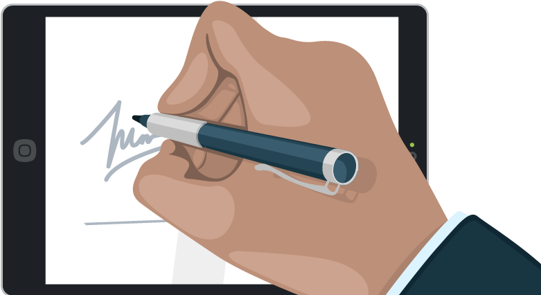 Firma Electrónica - Firma Documento Png (800x480), Png Download