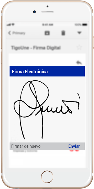 Firma Electrónica Tigoune Firma Electrónica Firma - Colombia Móvil (397x740), Png Download