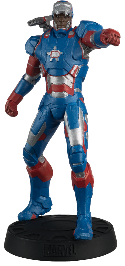Eaglemoss Iron Patriot - Action Figures Marvel Movie Collection (642x900), Png Download