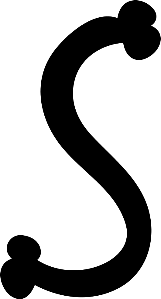 Letter S Of Filled Bones Halloween Typography Comments - Halloween S Letter (530x981), Png Download