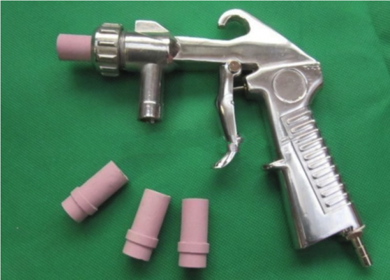 Replacement Sand Blasting Gun With 4 Nozzles Suction - Abrasive Blasting (800x800), Png Download