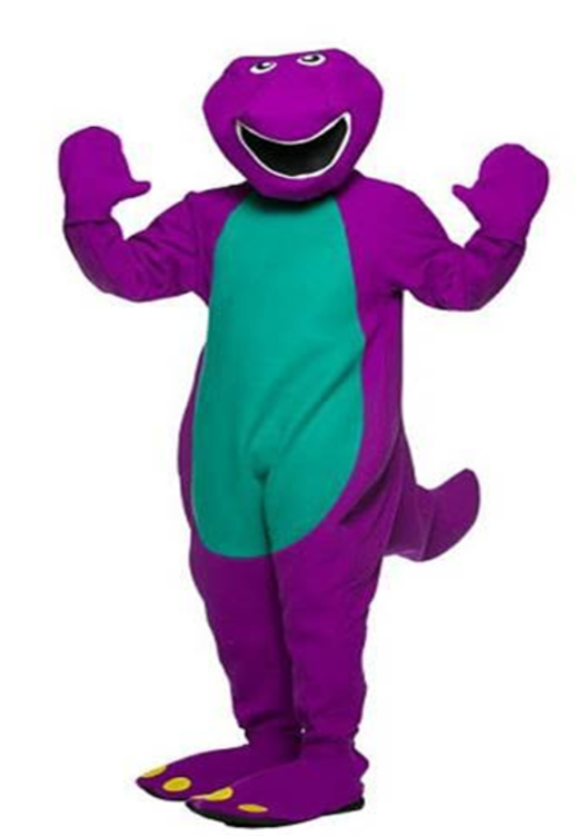 Barney Costume - Worst Barney The Dinosaur Costumes (750x750), Png Download