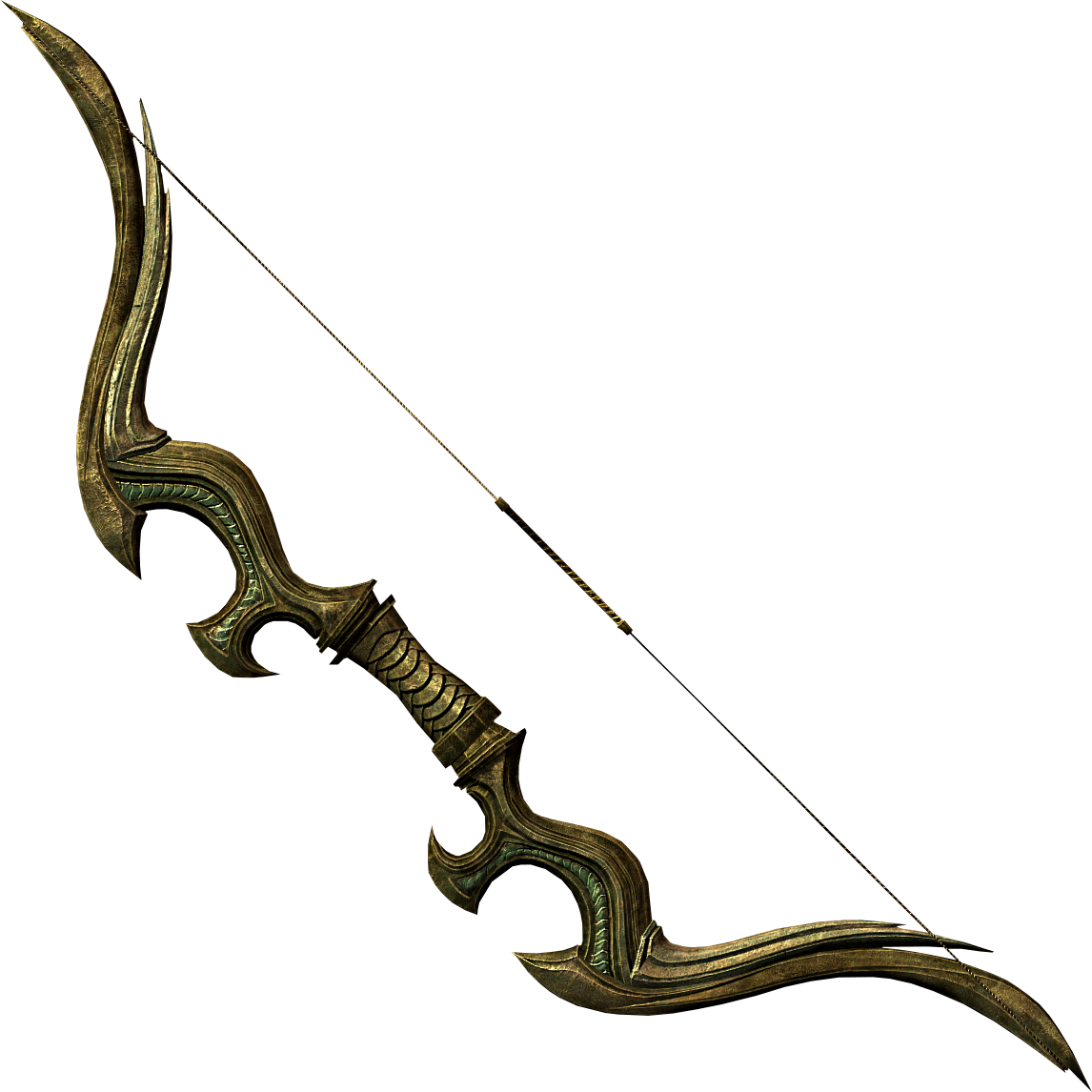 Glass Bow Skyrim (1000x1000), Png Download