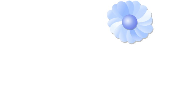 Free Vector Blue Flower Clip Art - Illustration (594x361), Png Download