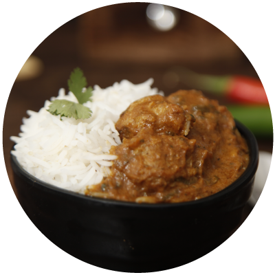 Soyton Josh With Rice Bowl - Rice And Curry (400x400), Png Download