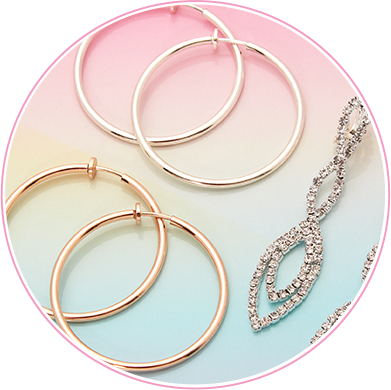 Clip On & Magnetic Earrings - Body Jewelry (391x390), Png Download