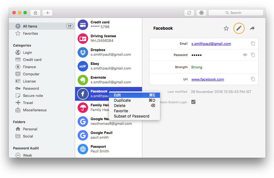 You Can Update Item Values, Add New Fields, Delete - Enpass License Category (904x635), Png Download