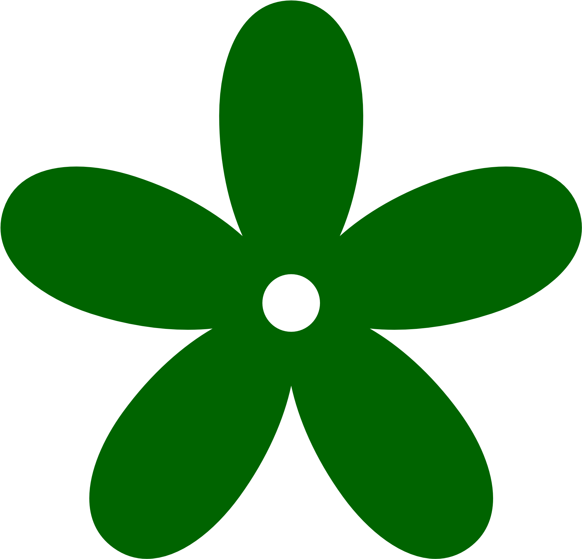 Green Flower Clip Art - Pink Flower Clipart (1969x1952), Png Download