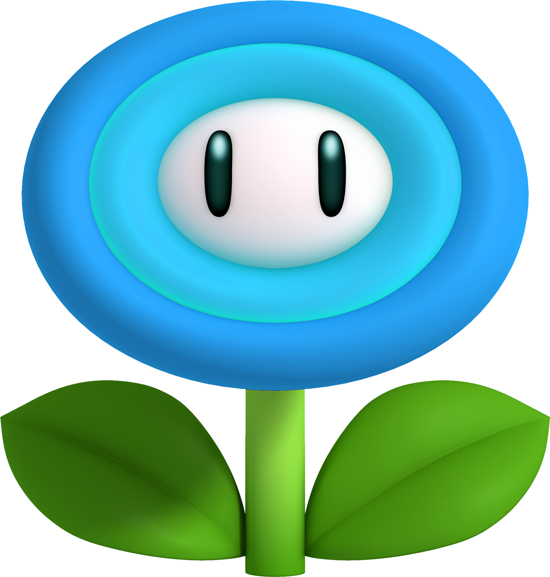 Ice Flower Smwu - Mario Bros Fire Flower (2048x2048), Png Download
