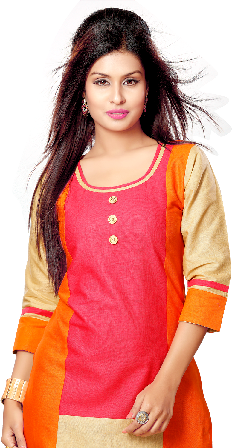 Download Yuri S Multicoloured Cotton Straight Kurti Full Size Png Image Pngkit