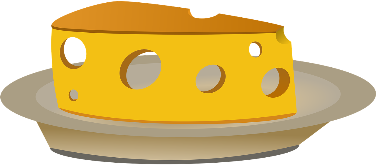 Cheese,food,cheese Plate,free Vector Graphics,free - Cheese On Plate Clipart (1280x640), Png Download