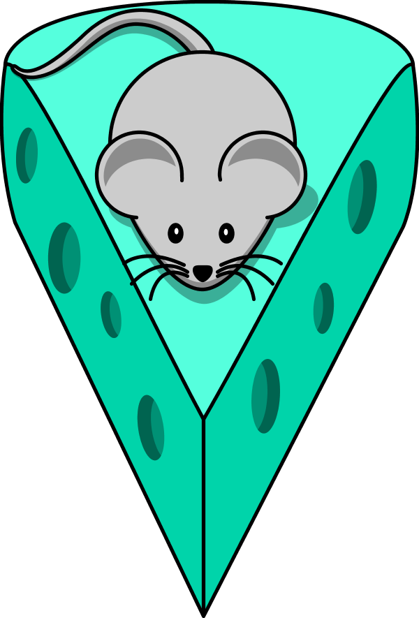 Cartoon Mouse On Top Of A Cheese - Cartoon Mouse (600x885), Png Download