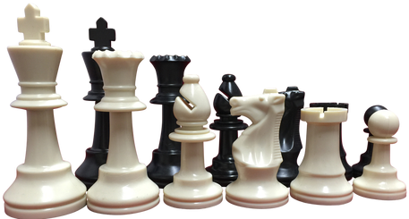 Triple Weighted Chess Pieces & Folding Chess Board - Heavy Triple Weighted School Club Tournament Chess (500x254), Png Download