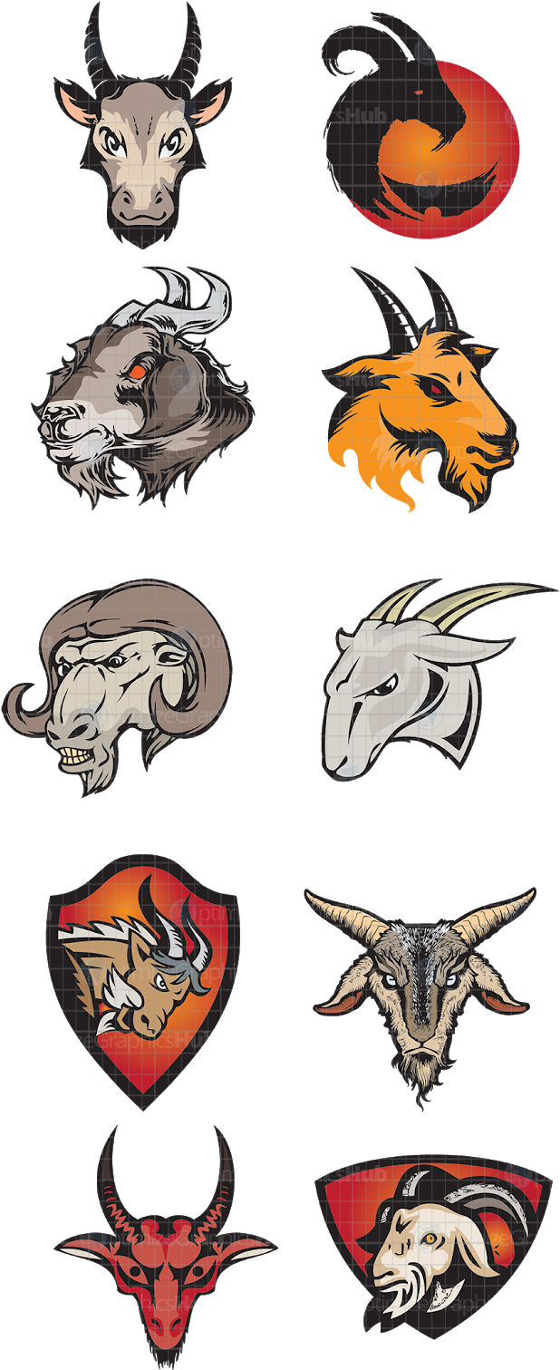 Goat Vector For Logo - Goat (702x1600), Png Download
