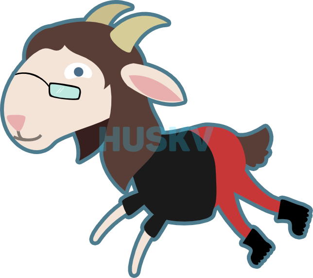 Goat - Cartoon (644x572), Png Download