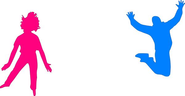 Children Jumping Svg Clip Arts 600 X 312 Px (600x312), Png Download